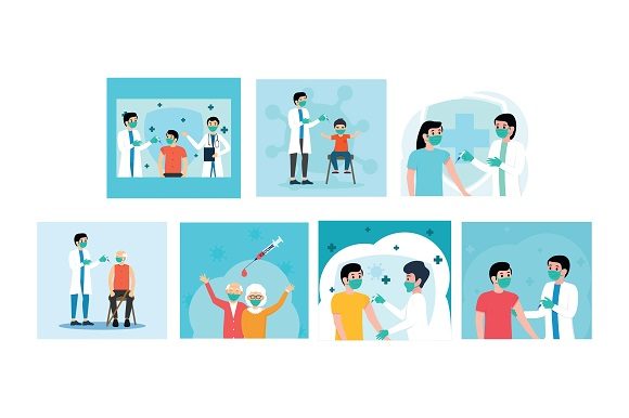 Download Bundle Vaccine Injection Flat Design - Vaccine Collection