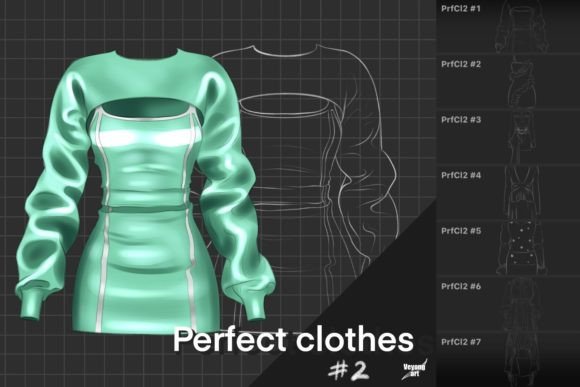 Download Procreate Clothes Brushes Set #2 - Clothes Collection